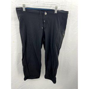 Columbia Womens Black Capri Pants Omni Shield Advanced Repellency Sz 6/38 #1833